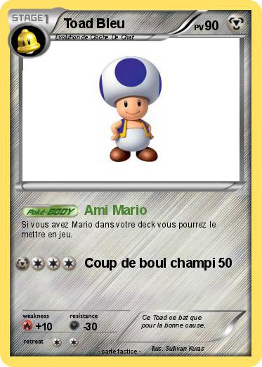Pokemon Toad Bleu