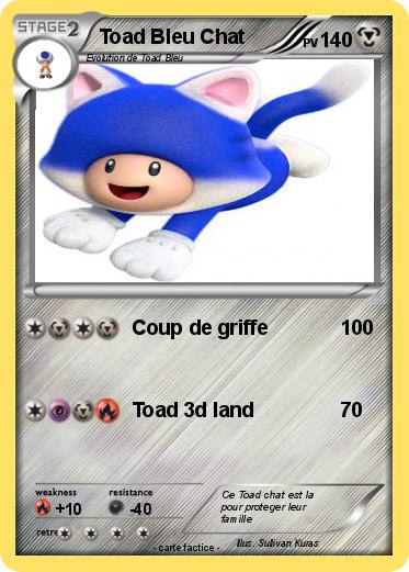 Pokemon Toad Bleu Chat