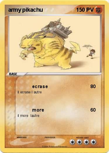 Pokemon army pikachu