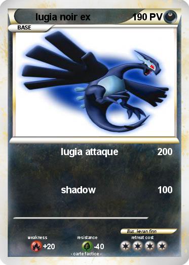 Pokemon lugia noir ex