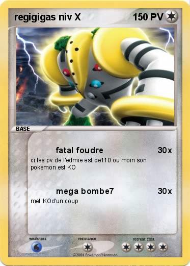 Pokemon regigigas niv X
