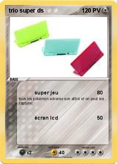 Pokemon trio super ds