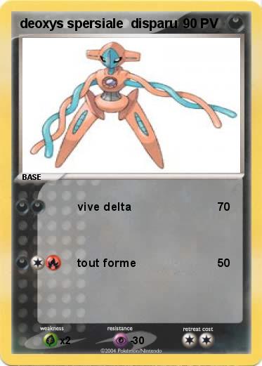 Pokemon deoxys spersiale  disparu