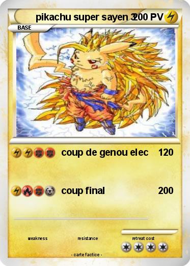 Pokemon pikachu super sayen 3