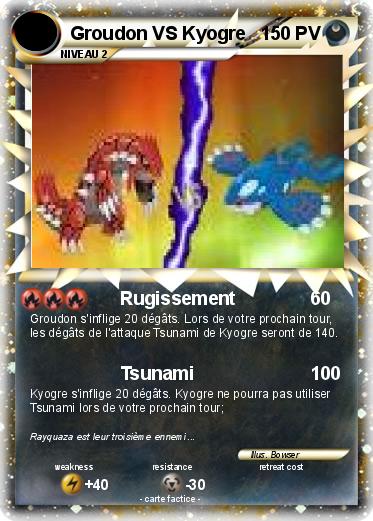 Pokemon Groudon VS Kyogre