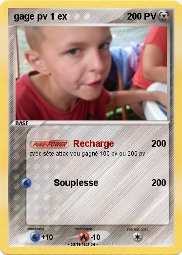 Pokemon gage pv 1 ex