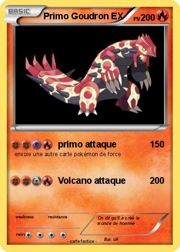 Pokemon Primo Goudron EX