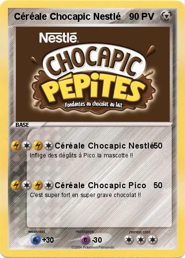 Pokemon Céréale Chocapic Nestlé