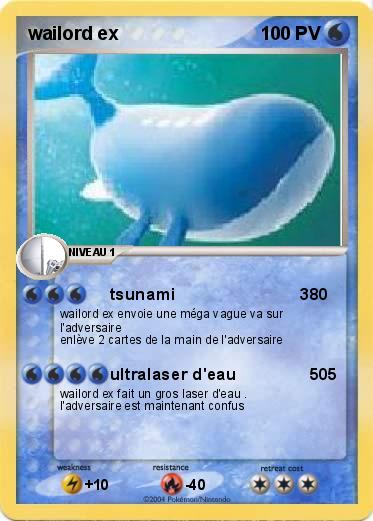 Pokemon wailord ex      