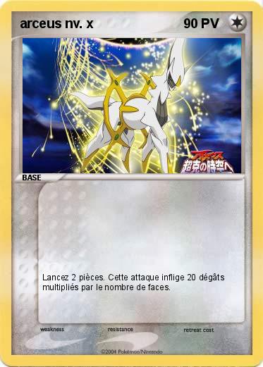 Pokemon arceus nv. x