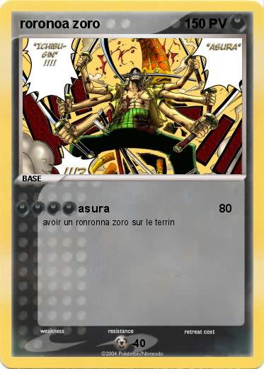 Pokemon roronoa zoro