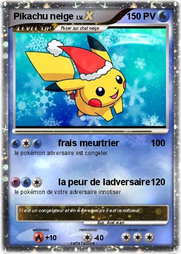 Pokemon Pikachu neige