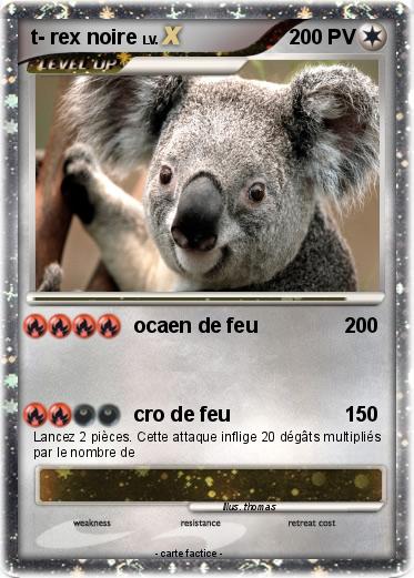 Pokemon t- rex noire