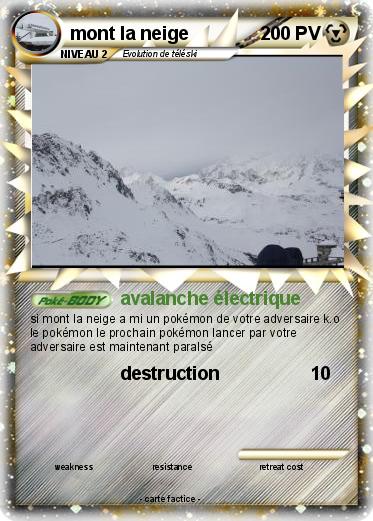 Pokemon mont la neige