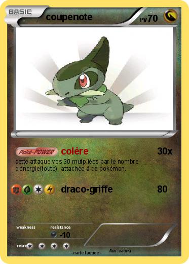 Pokemon coupenote