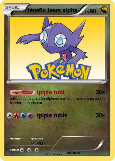 Pokemon ténefix team alpha