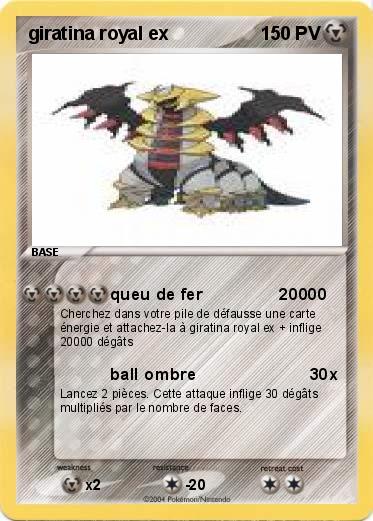 Pokemon giratina royal ex                    