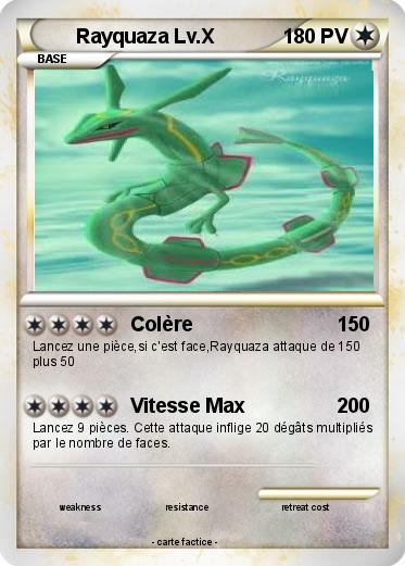 Pokemon Rayquaza Lv.X
