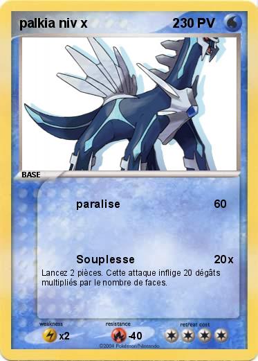 Pokemon palkia niv x                        2