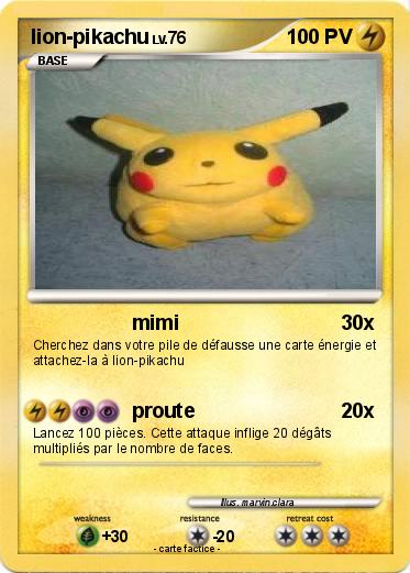 Pokemon lion-pikachu