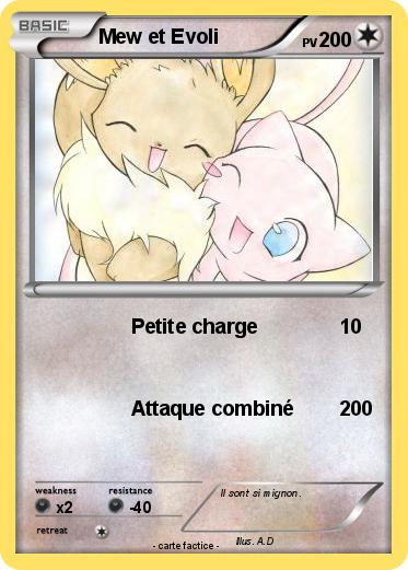 Pokemon Mew et Evoli