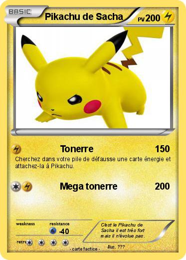 Pokemon Pikachu de Sacha