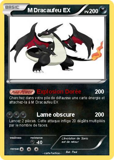 Pokemon M Dracaufeu EX
