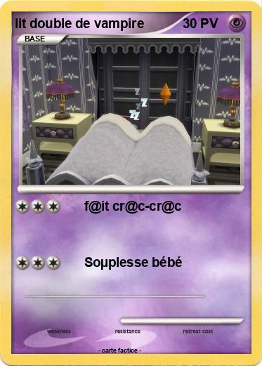 Pokemon lit double de vampire