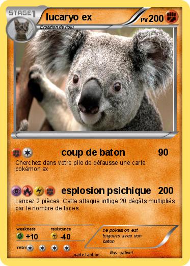 Pokemon lucaryo ex