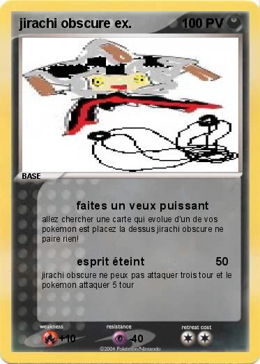 Pokemon jirachi obscure ex.