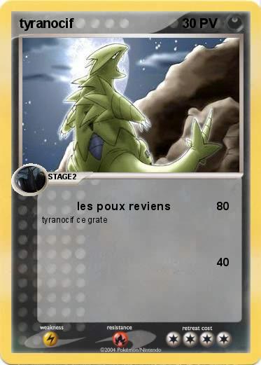 Pokemon tyranocif