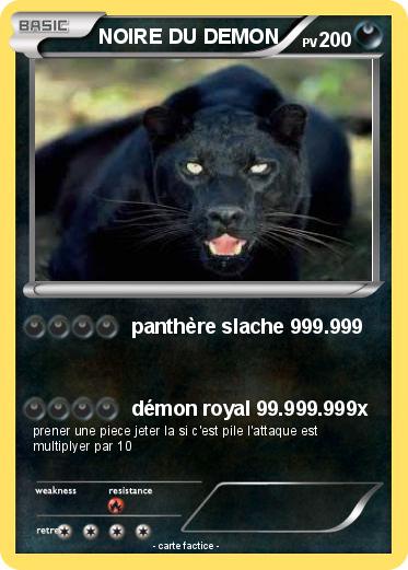Pokemon NOIRE DU DEMON