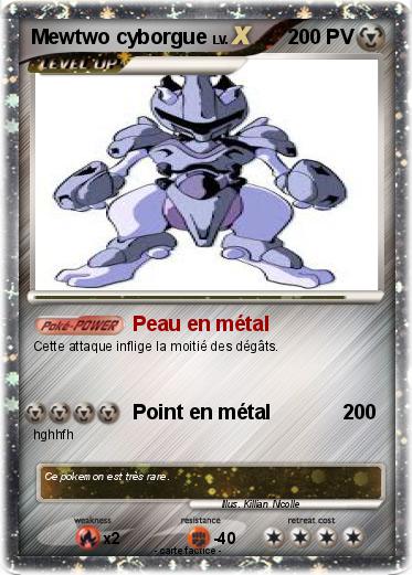 Pokemon Mewtwo cyborgue