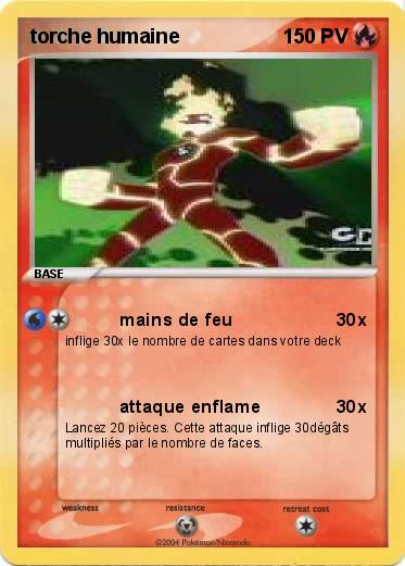 Pokemon torche humaine