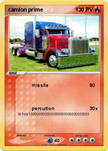 Pokemon camion prime