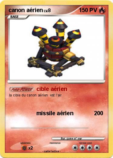 Pokemon canon aérien