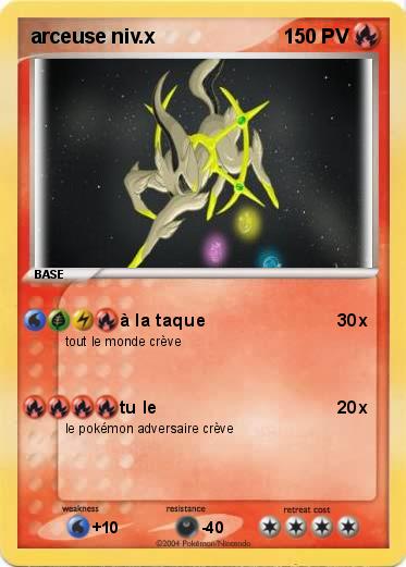 Pokemon arceuse niv.x