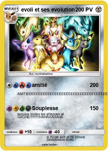 Pokemon evoli et ses evolution