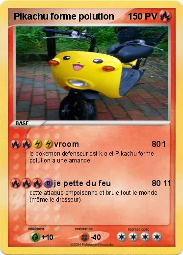 Pokemon Pikachu forme polution
