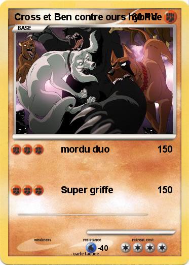 Pokemon Cross et Ben contre ours hybride