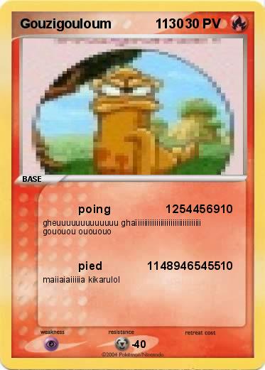 Pokemon Gouzigouloum            1130
