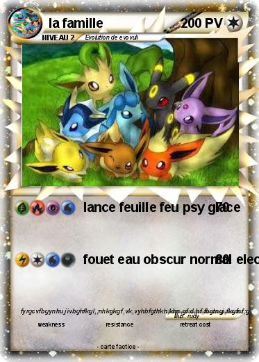 Pokemon la famille