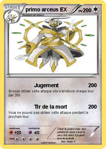 Pokemon primo arceus EX