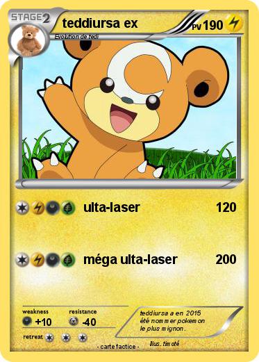 Pokemon teddiursa ex