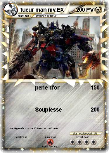 Pokemon tueur man niv.EX