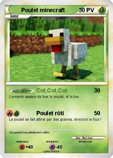Pokemon Poulet minecraft
