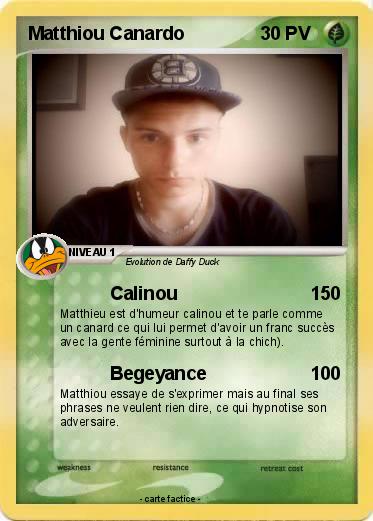 Pokemon Matthiou Canardo