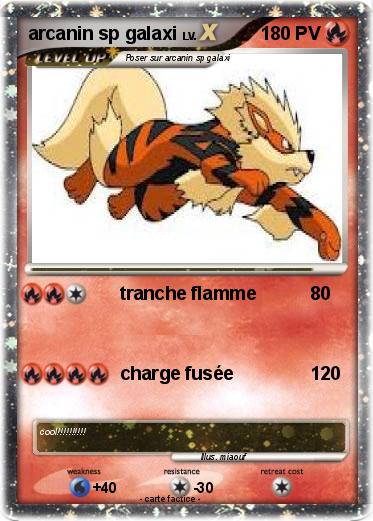 Pokemon arcanin sp galaxi