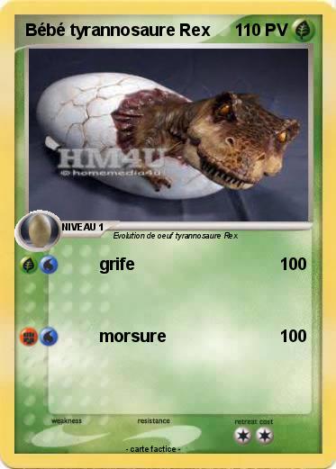 Pokemon Bébé tyrannosaure Rex