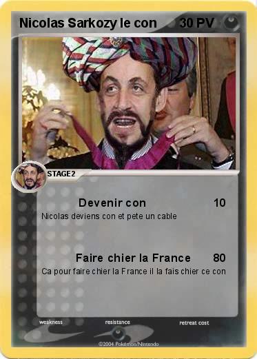 Pokemon Nicolas Sarkozy le con